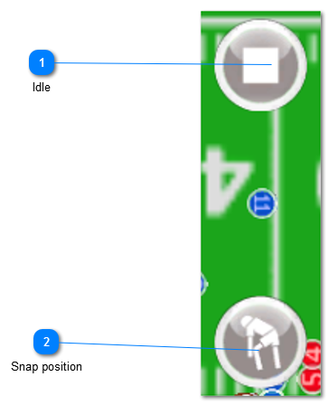 Player without the ball is not moving